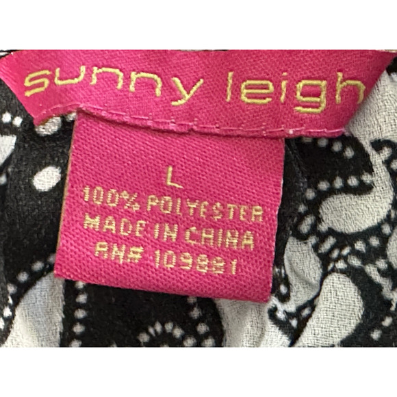 Sunny Leigh Women’s Top Black White Frilly Ruffled Feminine Girl Top Size (S) - Picture 4 of 16